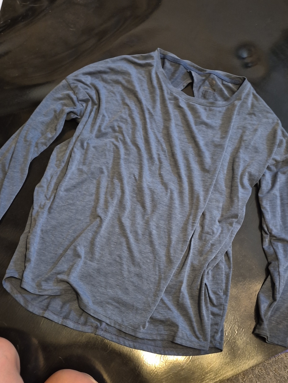 Long-Sleeve Crewneck Shirt - Grey